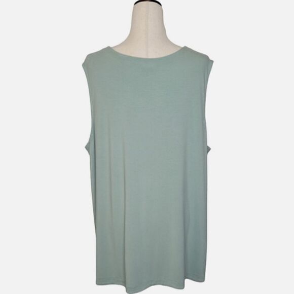J. Jill Wearever Collection Sage Green Sleeveless Tank Top Size 3X - Picture 2 of 6